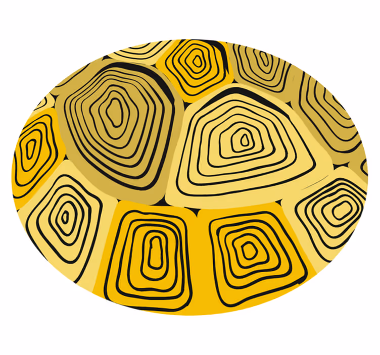 Concentric Abstraction geometric rug - TenStickers