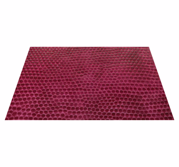 Textured Crimson Fabric animal print rug - TenStickers