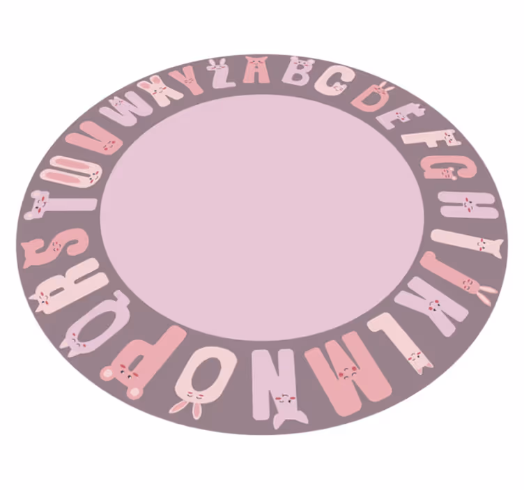 Alphabet carpet alphabet learning circle - TenStickers