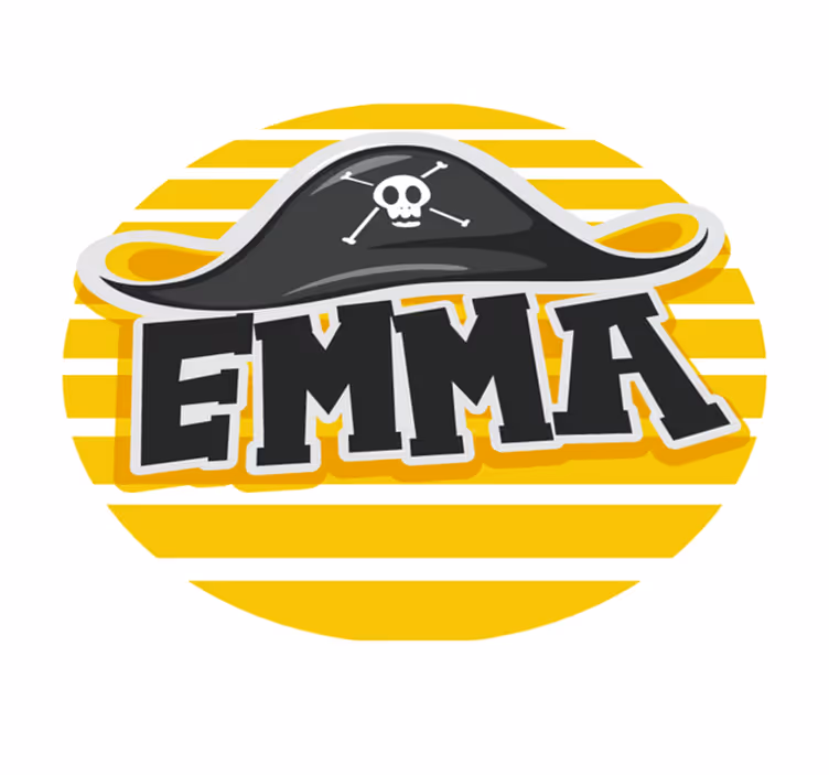 Pirate Themed custom floor mat - TenStickers