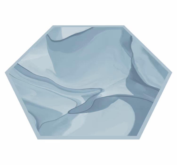 Abstract Blue Waves texture rug - TenStickers