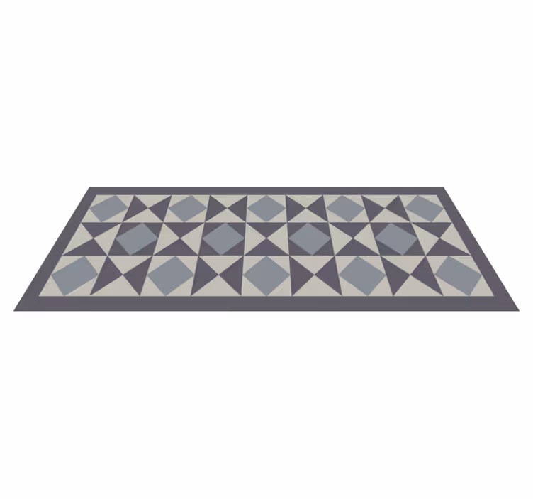 Geometric rug with geometric shapes design - TenStickers
