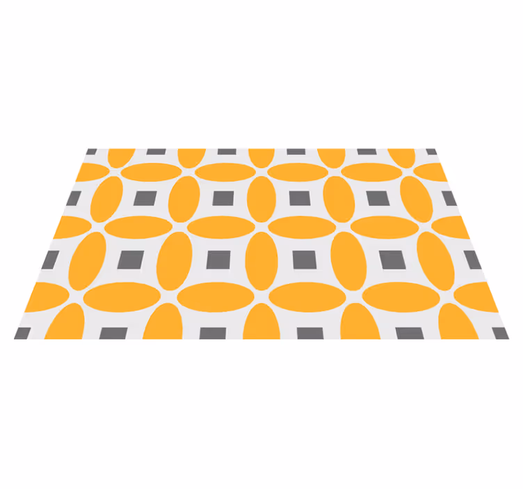 Circular Geometry geometric rug - TenStickers