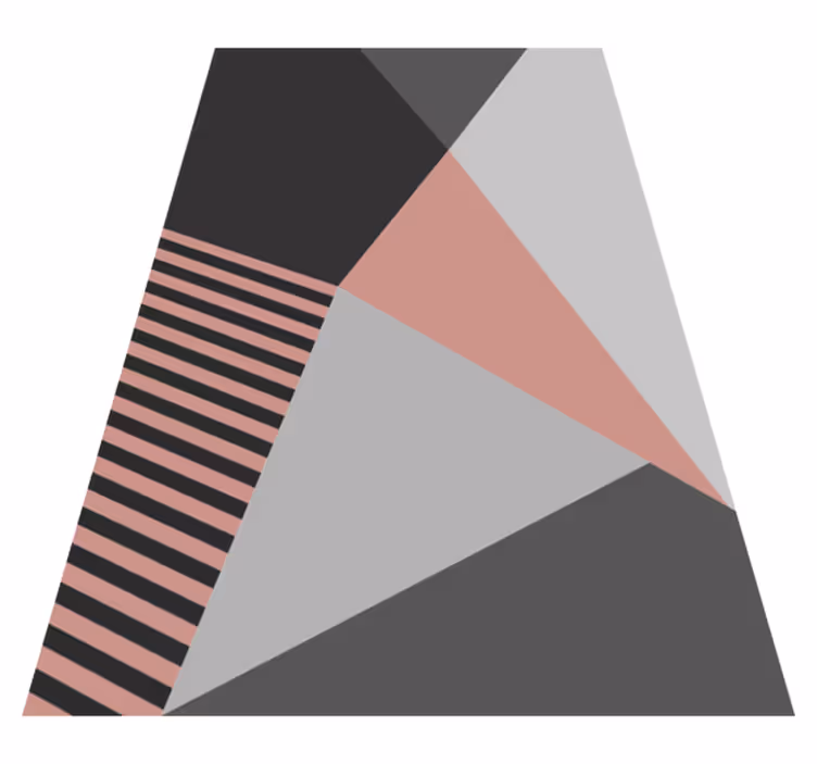 Triangular geometric motif modern rug - TenStickers