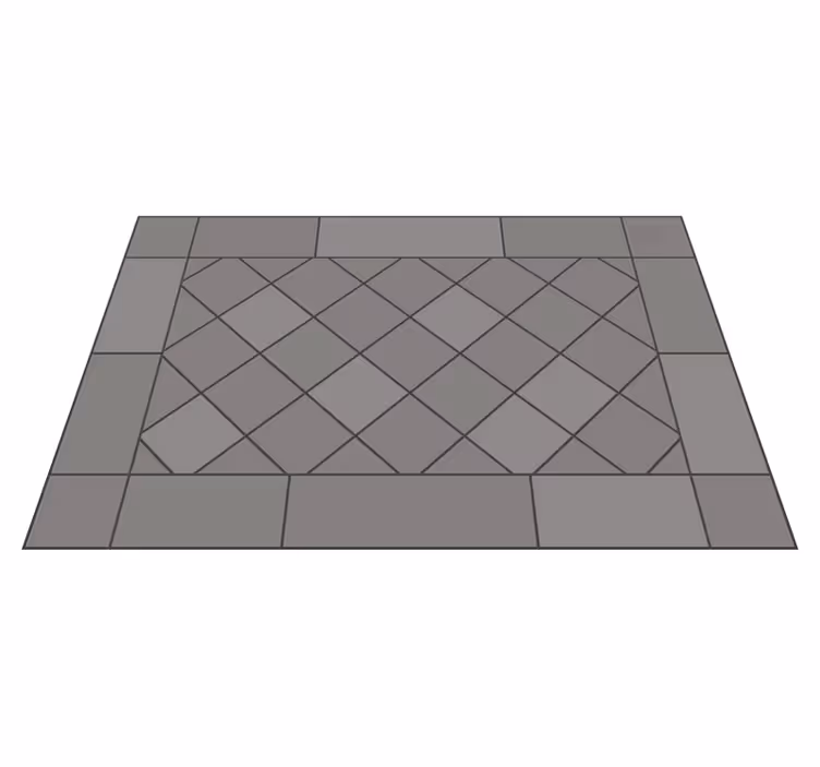 Tiled Geometrics tile carpet - TenStickers