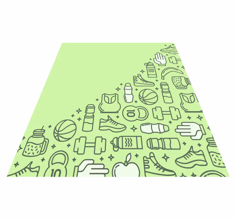 Fitness Paraphernalia kids rug - TenStickers