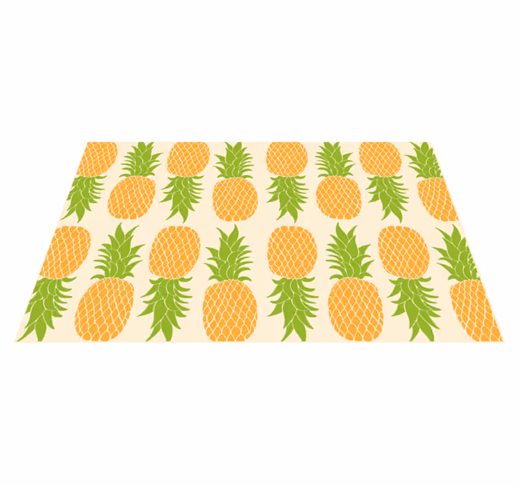 Pineapple Pattern floral rug - TenStickers