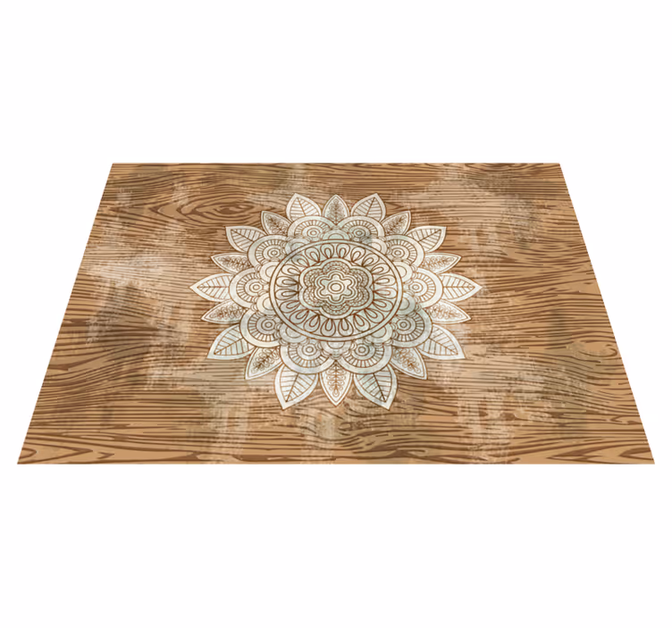 Mandala rug mandala focal point - TenStickers