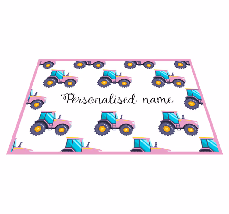 Customizable Tractor custom floor mat - TenStickers