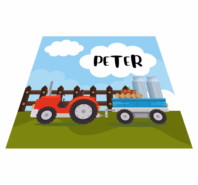 Customizable Farm custom floor mat - TenStickers