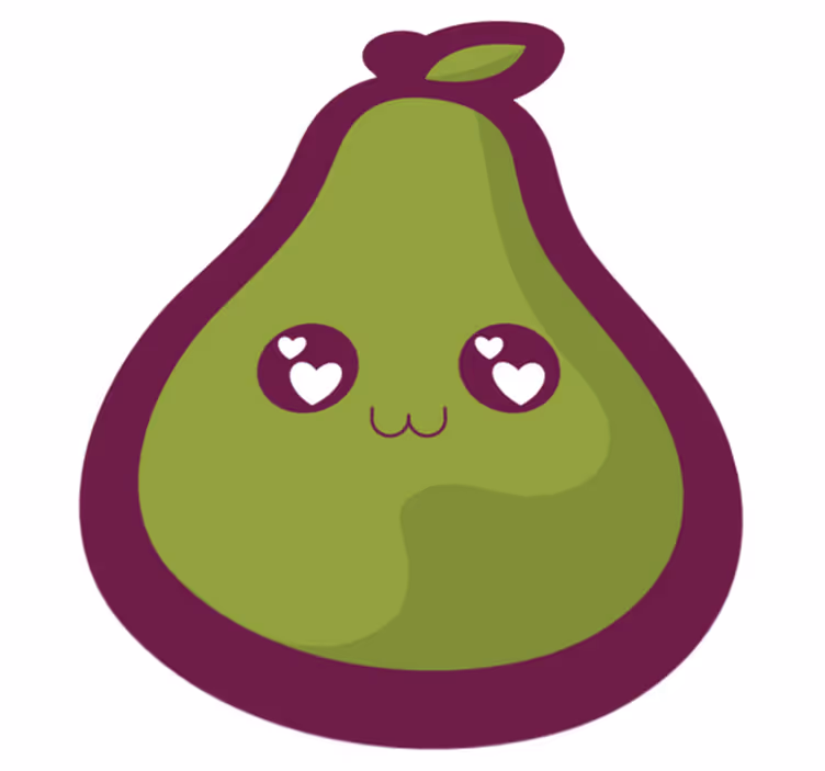 Cute Avocado Design nursery rug - TenStickers
