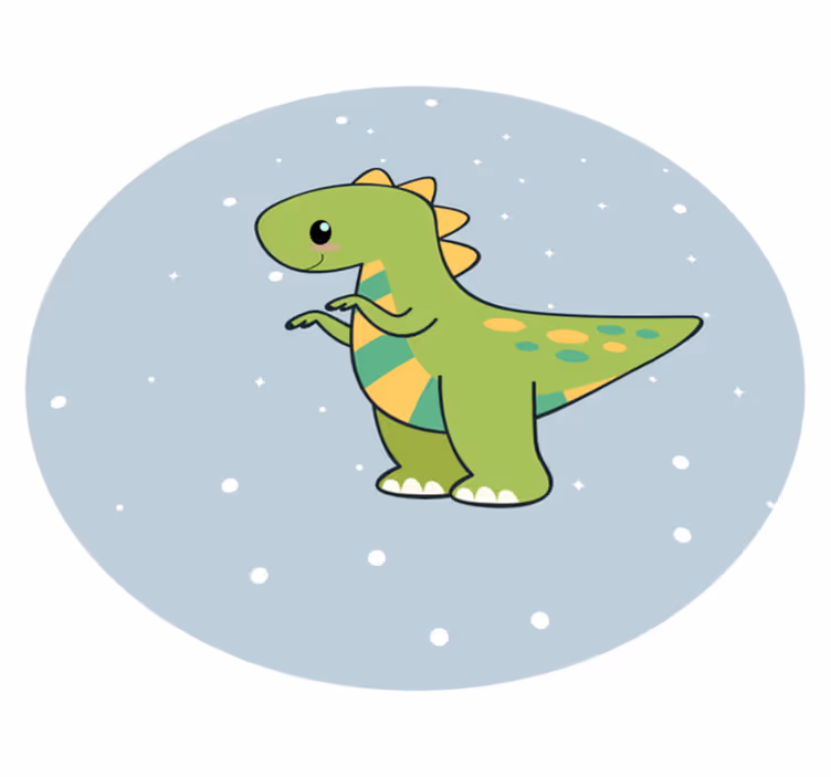 Dinosaur Footwear kids carpet - TenStickers
