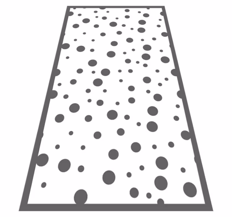 Elegant dark dots bedroom carpet - TenStickers
