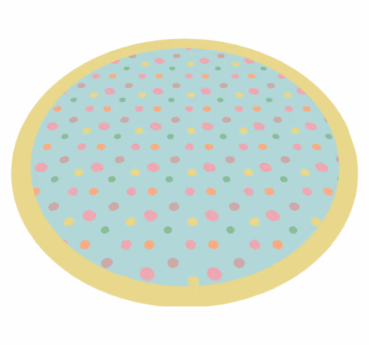 Vibrant Spotty Dots living room rug - TenStickers