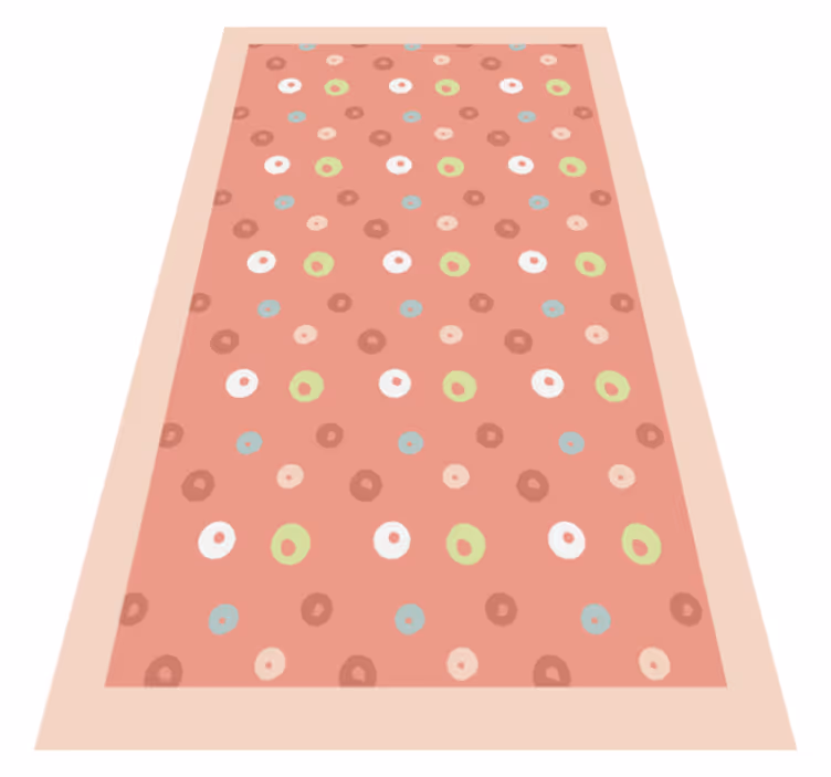 Abstract Dot Pattern living room rug - TenStickers