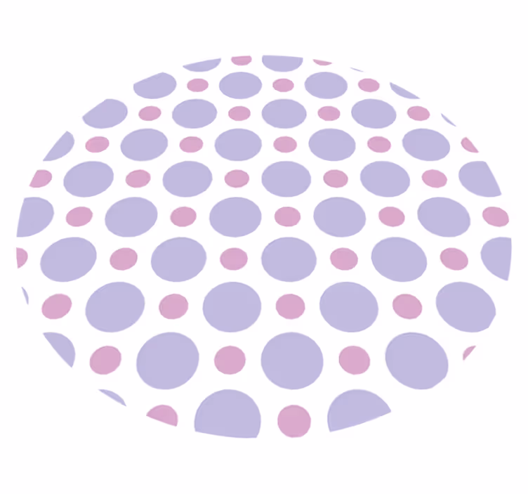 Circular Dot Pattern stripes rug - TenStickers