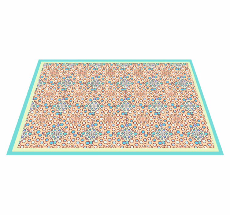 Graceful botanical print bedroom carpet - TenStickers