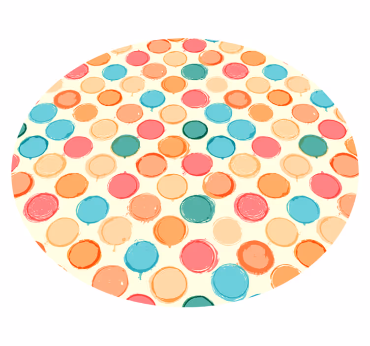 Circular Array geometric rug - TenStickers