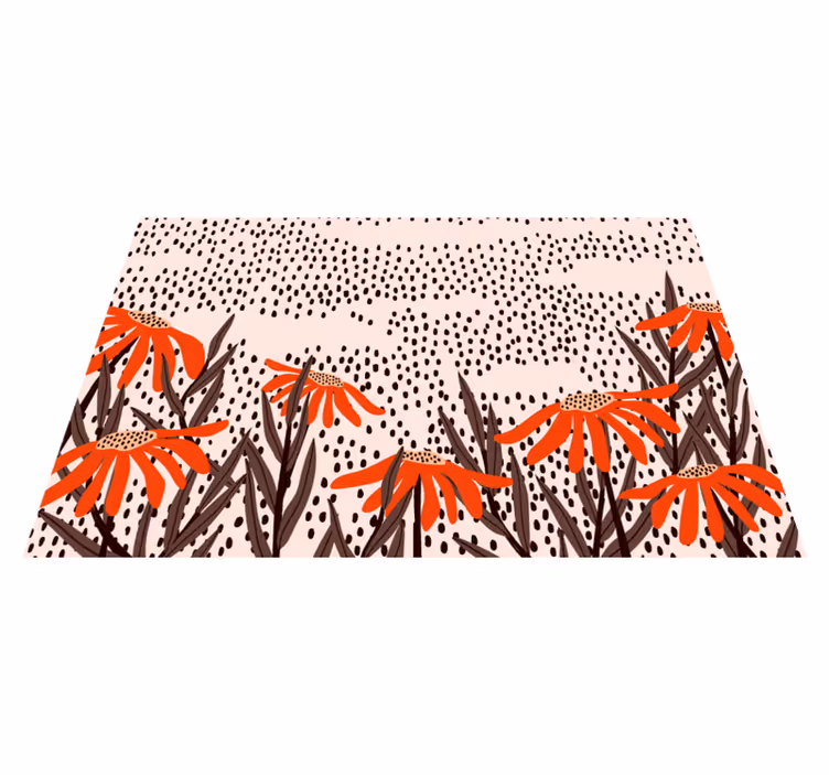 Floral spots serenity bedroom carpet - TenStickers