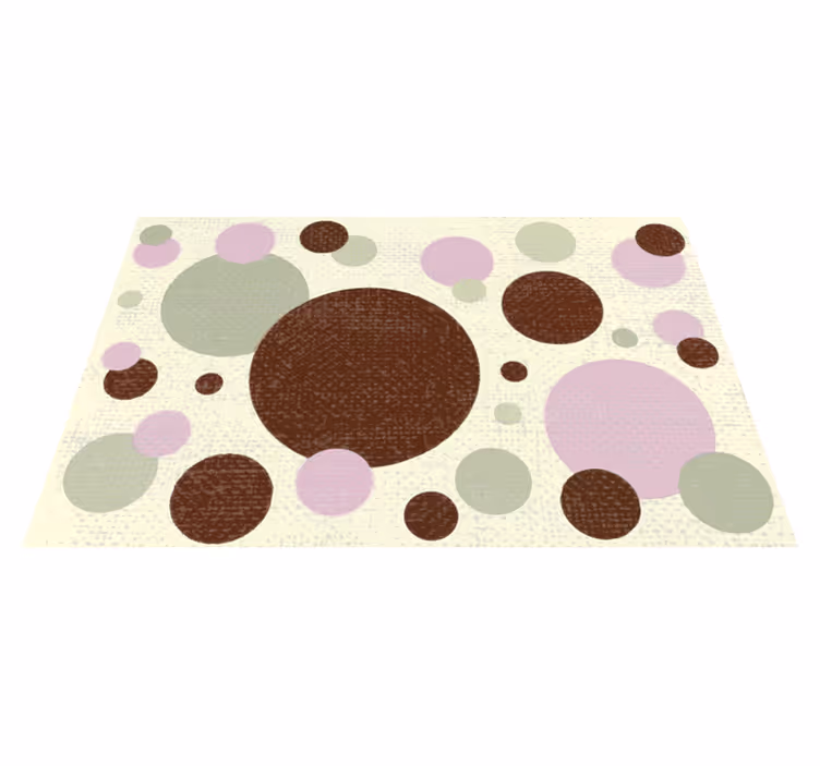 Circular Dots Pattern geometric rug - TenStickers