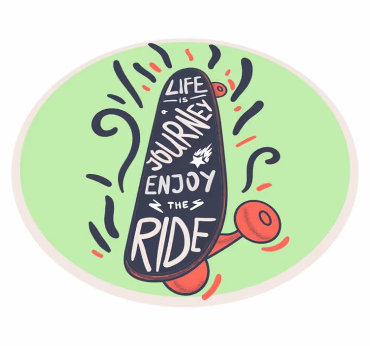 Skateboard phrases custom rug - TenStickers