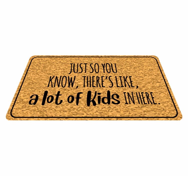Informative Entry Text quote rug - TenStickers