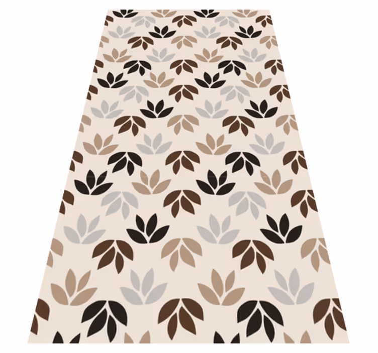Floral rug with floral pattern design - TenStickers