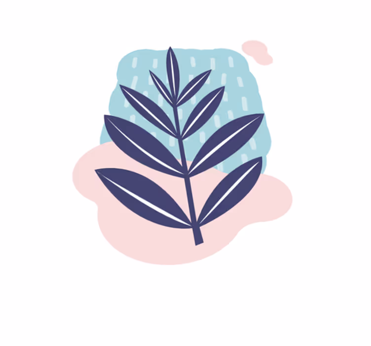 Aquarella rain plant nature rug - TenStickers