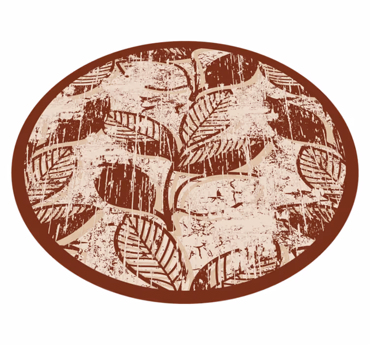 Stylish Leaf Patterns nature rug - TenStickers