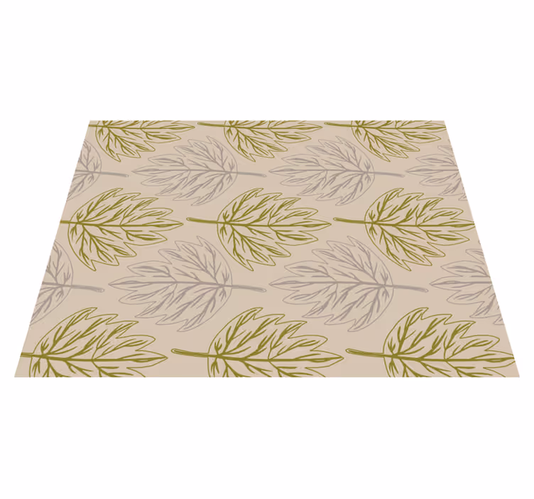 Leaf Pattern Style nature rug - TenStickers