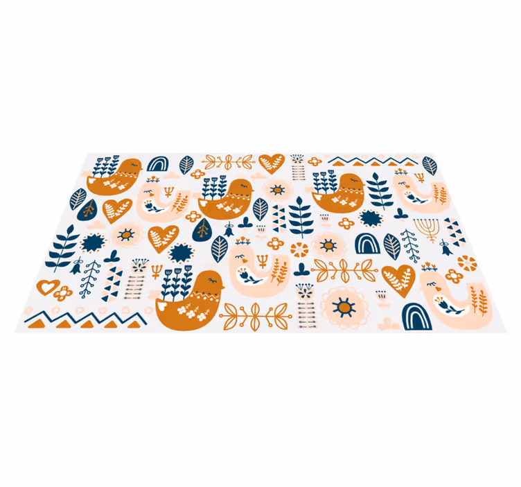 Playful Nursery Patterns kids carpet - TenStickers