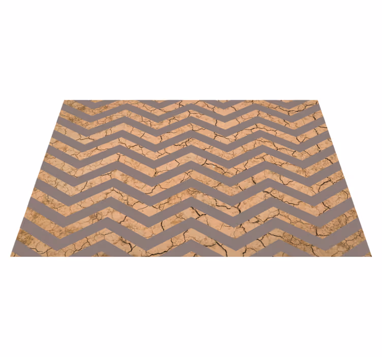 Chevron Fractured Surface texture rug - TenStickers