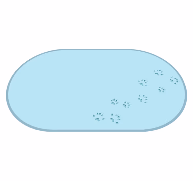 Paw Imprint Trails animal mat - TenStickers