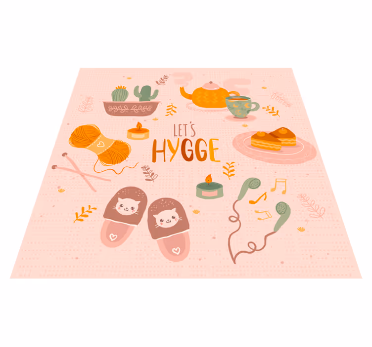 Let's hygge cozy design teenage bedroom rug - TenStickers