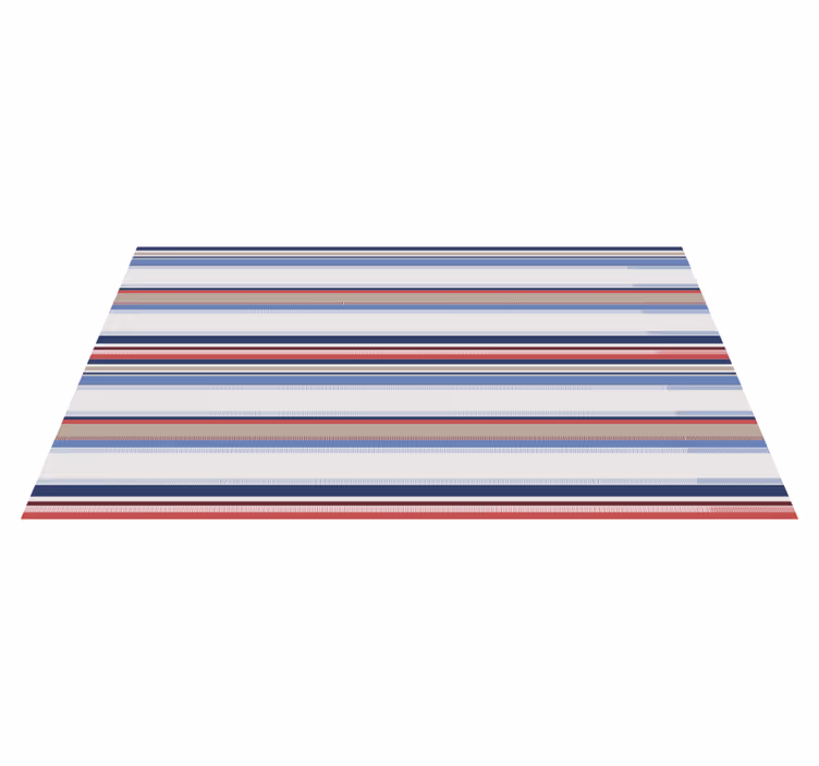 Modern blue shades stripes rug - TenStickers