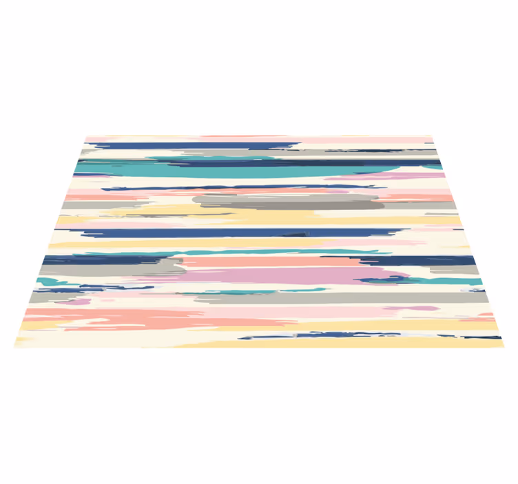 Vibrant Striped Tiers living room rug - TenStickers