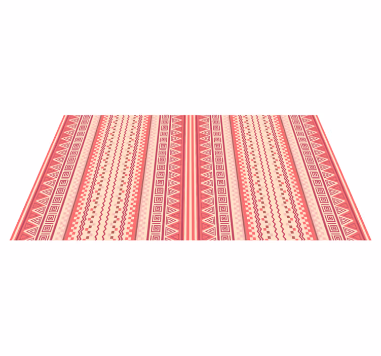Pink striped Kilim ethnic rug - TenStickers
