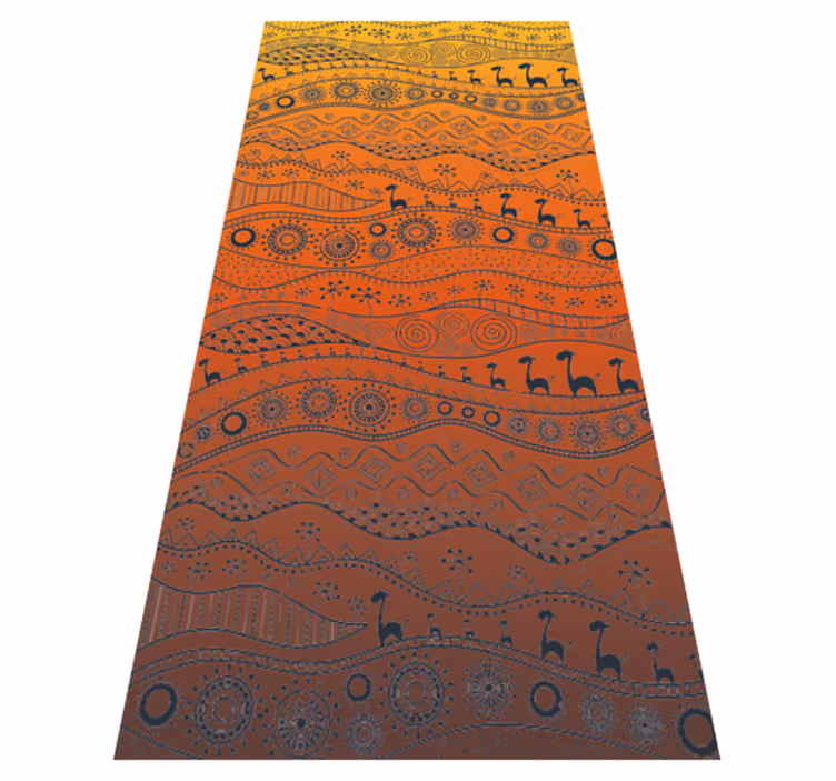 Cultural Abstract Patterns ethnic rug - TenStickers
