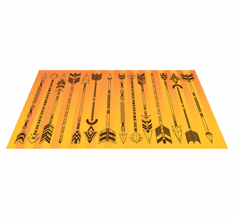 TRIBAL ARROW PATTERN ethnic rug - TenStickers