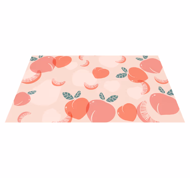 Fruity Patterns floral rug - TenStickers