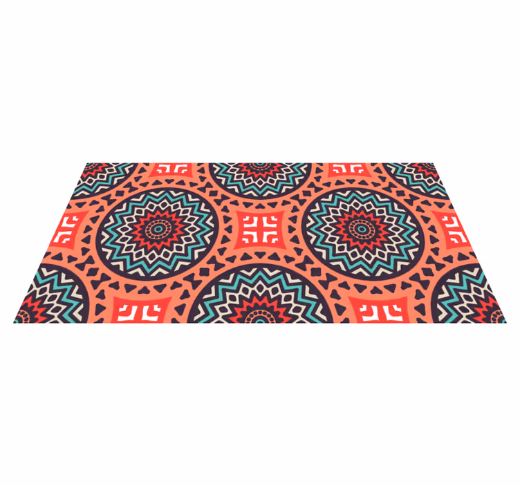 Geometric Medallion Pattern mandala rug - TenStickers