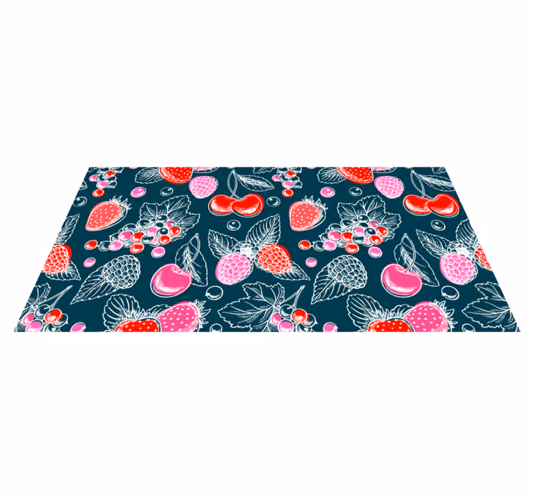 Fruit array illustration kitchen mat - TenStickers