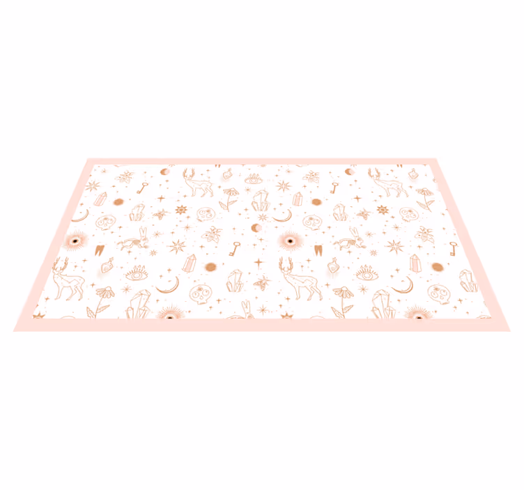 Celestial minimalist design nursery rug - TenStickers