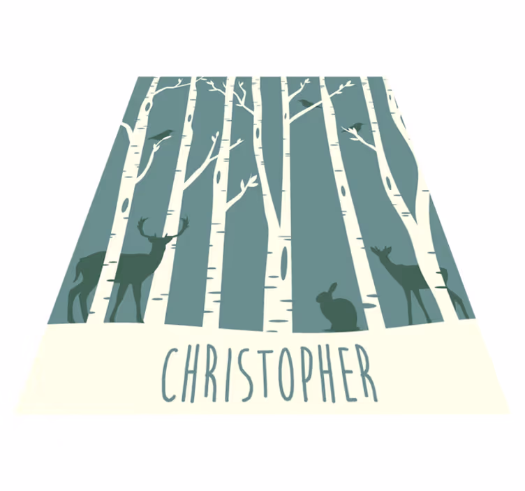 Forest Friends Theme custom floor mat - TenStickers