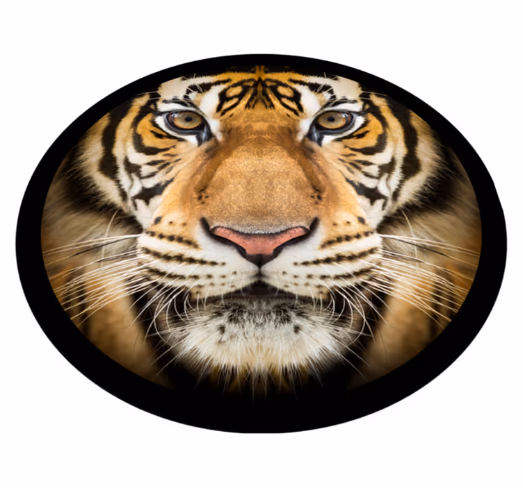 Tiger close-up animal mat - TenStickers