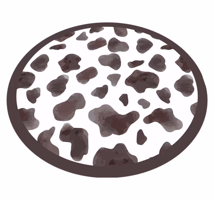 Cowhide Style animal print rug - TenStickers