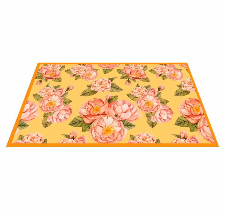 Botanical Flourishing Elegance floral rug - TenStickers