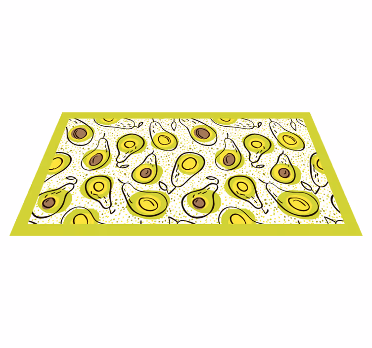 Avocado deslight kitchen mat - TenStickers