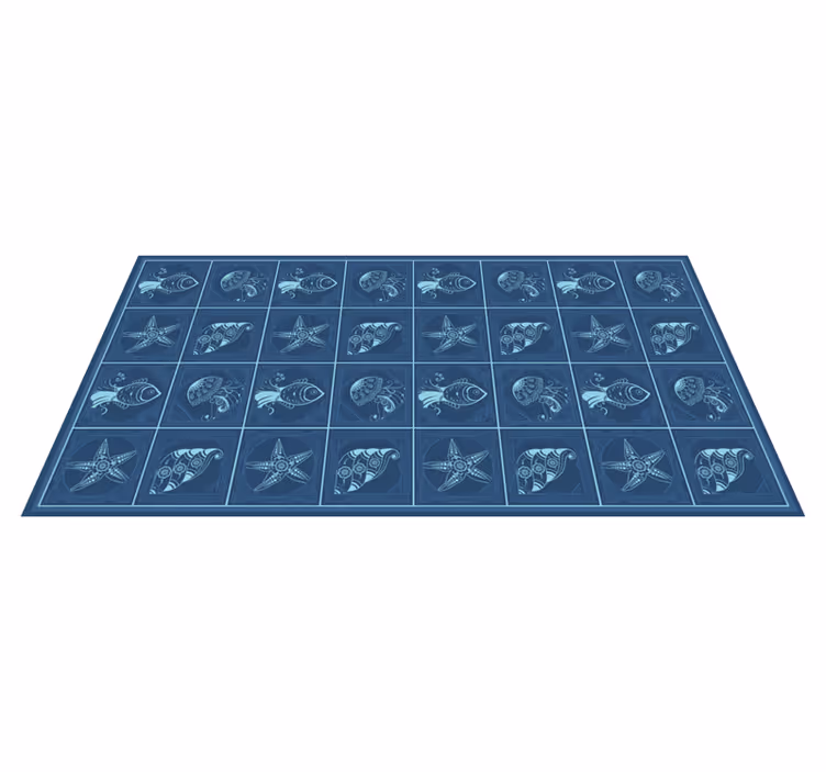 Marine life design bathroom mat - TenStickers