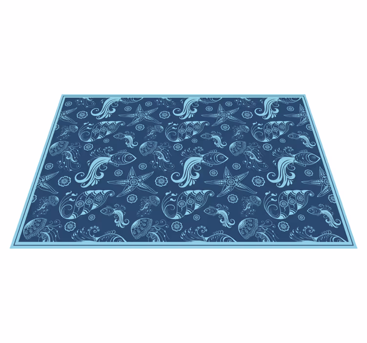 Underwater Motif nature rug - TenStickers